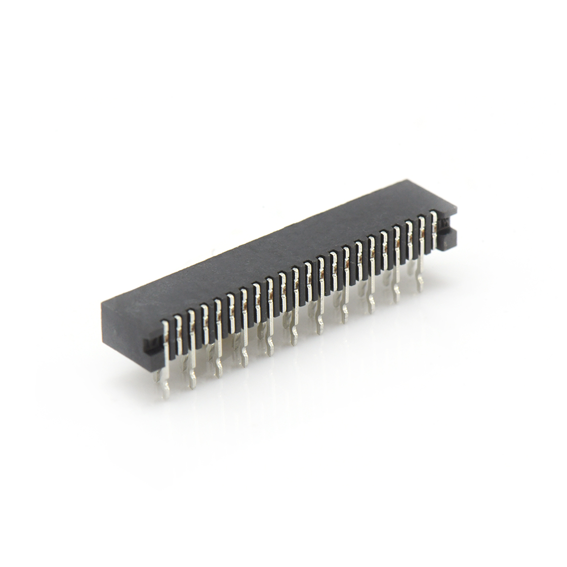 F1005 FPC FFC连接器Pitch 1.00mm 90° C型卧插 22Pin黑色